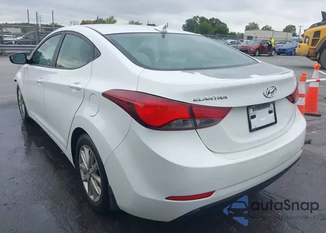 2016 Hyundai Elantra Se from USA, damaged, VIN 5NPDH4AE0GH752984